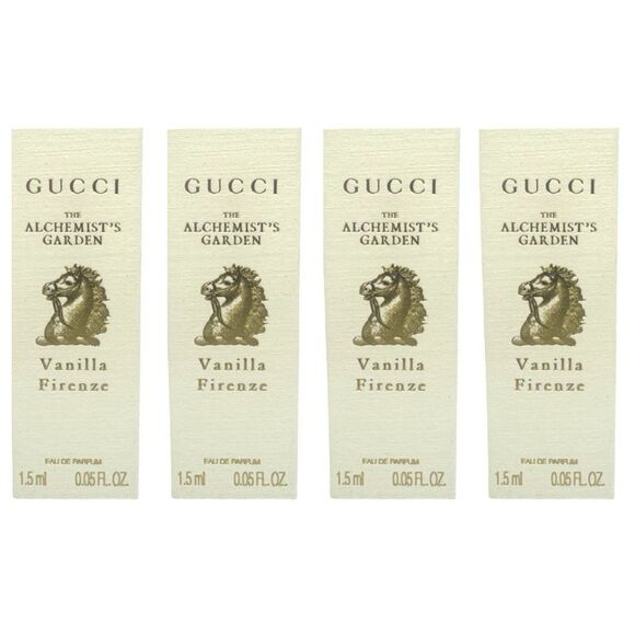Gucci The Alchemist’s Garden Vanilla Firenze Eau de Parfum - 0.05 fl oz x 4 - Picture 1 of 3